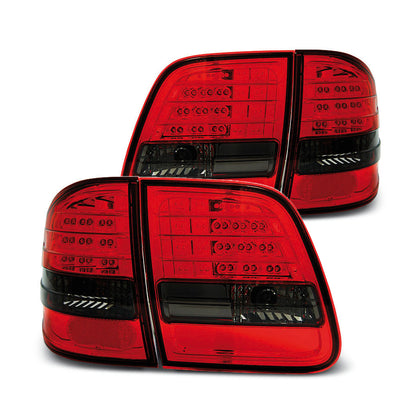 LED Rücklichter Rot Rauch passend für Mercedes W210 95-03.02 Kombi