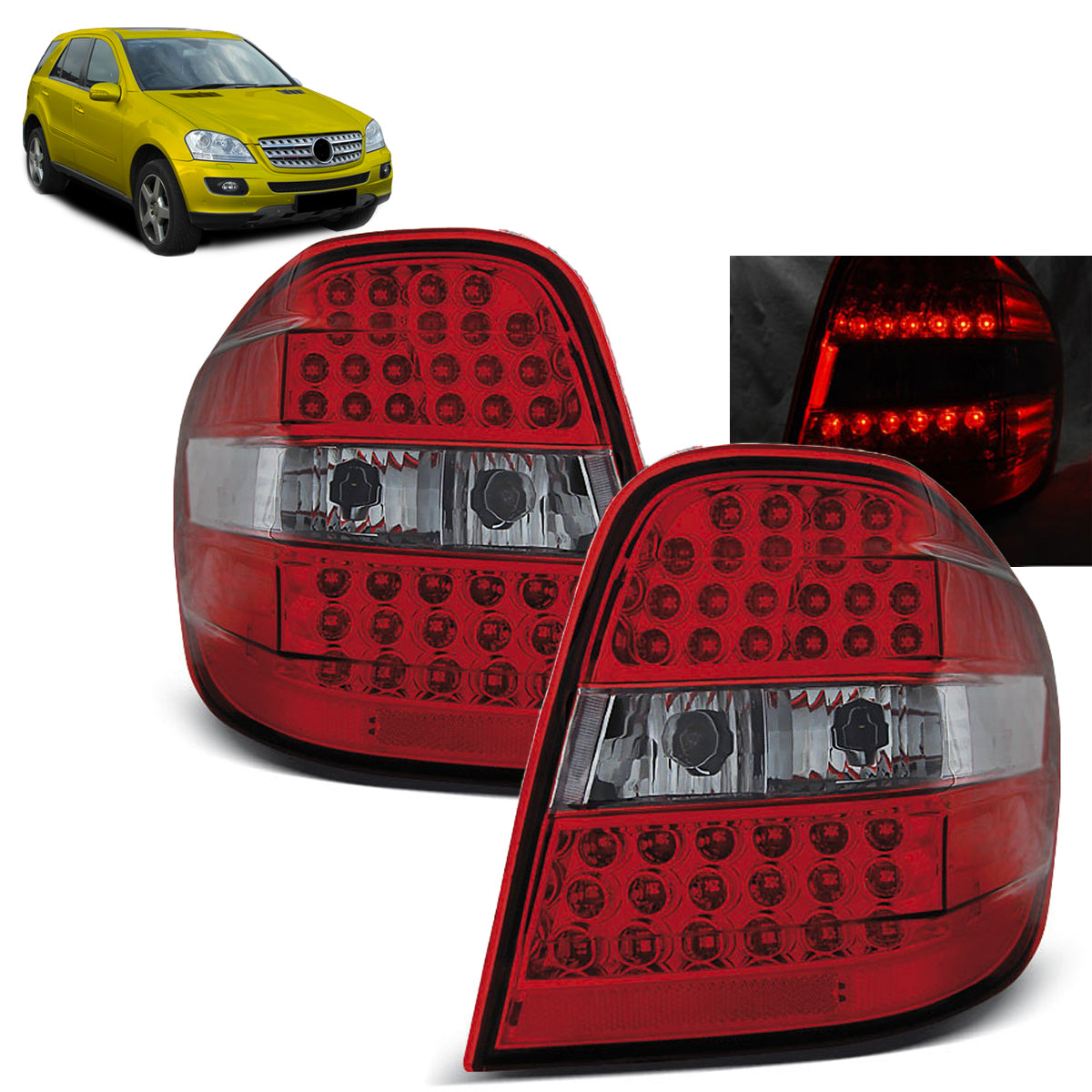 LED Rücklichter Rot Weiß passend für Mercedes M-Klasse W164 05-08