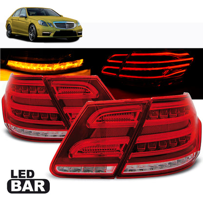 LED Rücklichter Rot Weiß passend für Mercedes W212 E-Klasse 09-13 mit Glühbirne P21