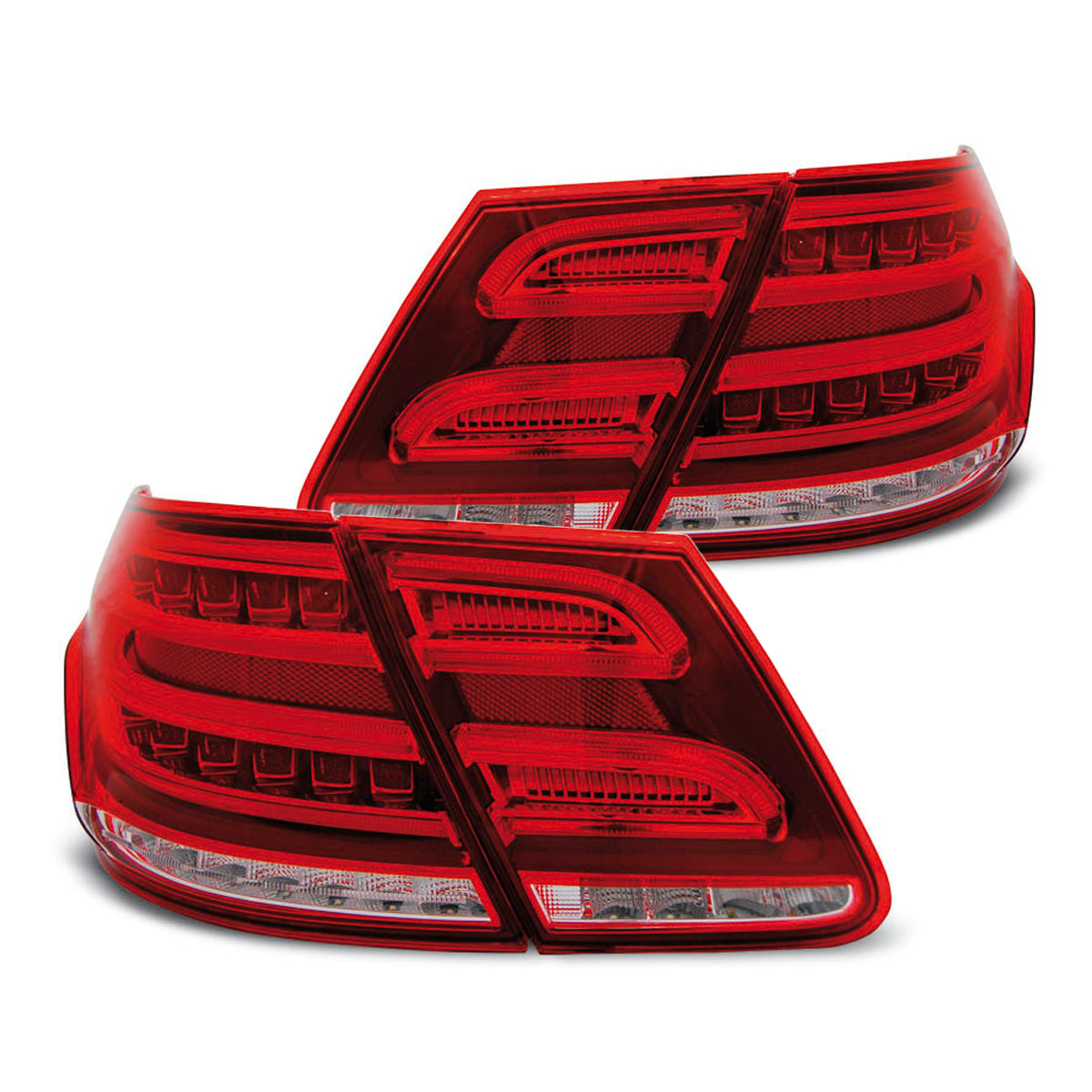 LED Rücklichter Rot Weiß passend für Mercedes W212 E-Klasse 09-13 mit Glühbirne P21
