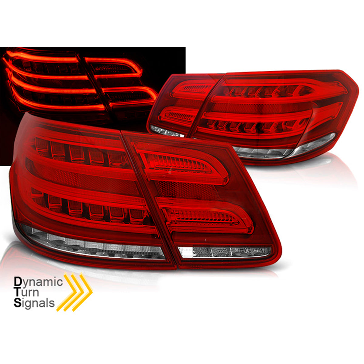 LED Rücklichter Rot Weiß SEQ passend für Mercedes W212 E-Klasse 09-13
