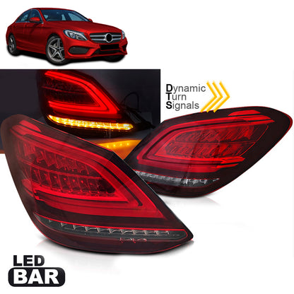 LED BAR Rücklichter Rot Weiß SEQ passend für Mercedes C-Klasse W205 14-18