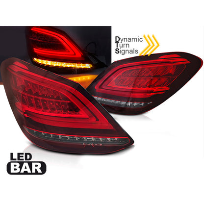 LED BAR Rücklichter Rot Weiß SEQ passend für Mercedes C-Klasse W205 14-18