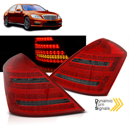 LED Rücklichter Rot Rauch SEQ passend für Mercedes W221 S-Klasse 05-09