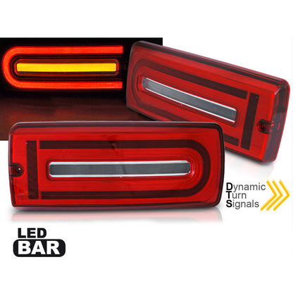 LED BAR Rücklichter Rot Weiß passend für Mercedes W463 G-Klasse 90-18