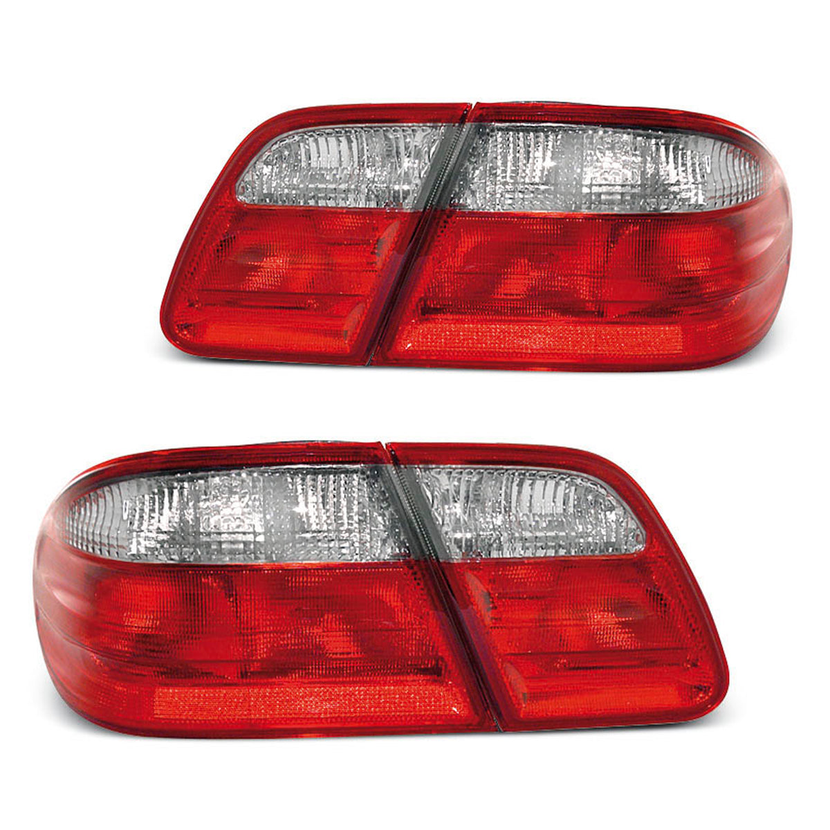 Rücklichter Rot Weiß passend für Mercedes W210 E-Klasse 95-03.02
