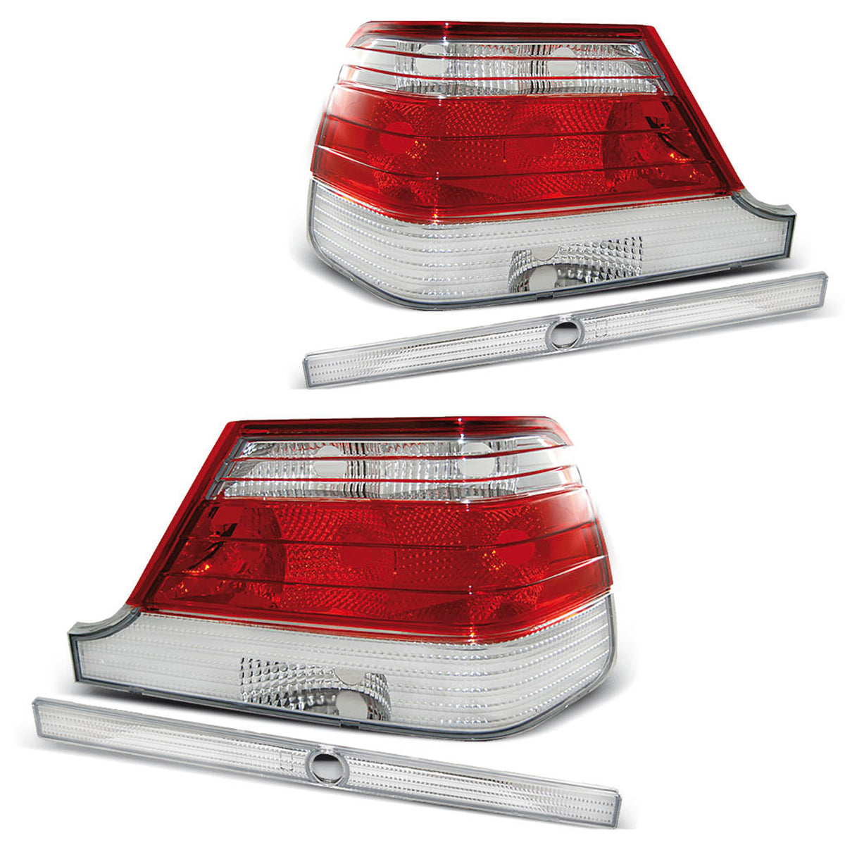 Rücklichter Rot Weiß passend für Mercedes W140 95-10.98
