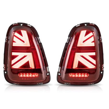 LED Rote Union Jack Rücklichter passend für MINI Hatchback R56 / Cabrio 06-13
