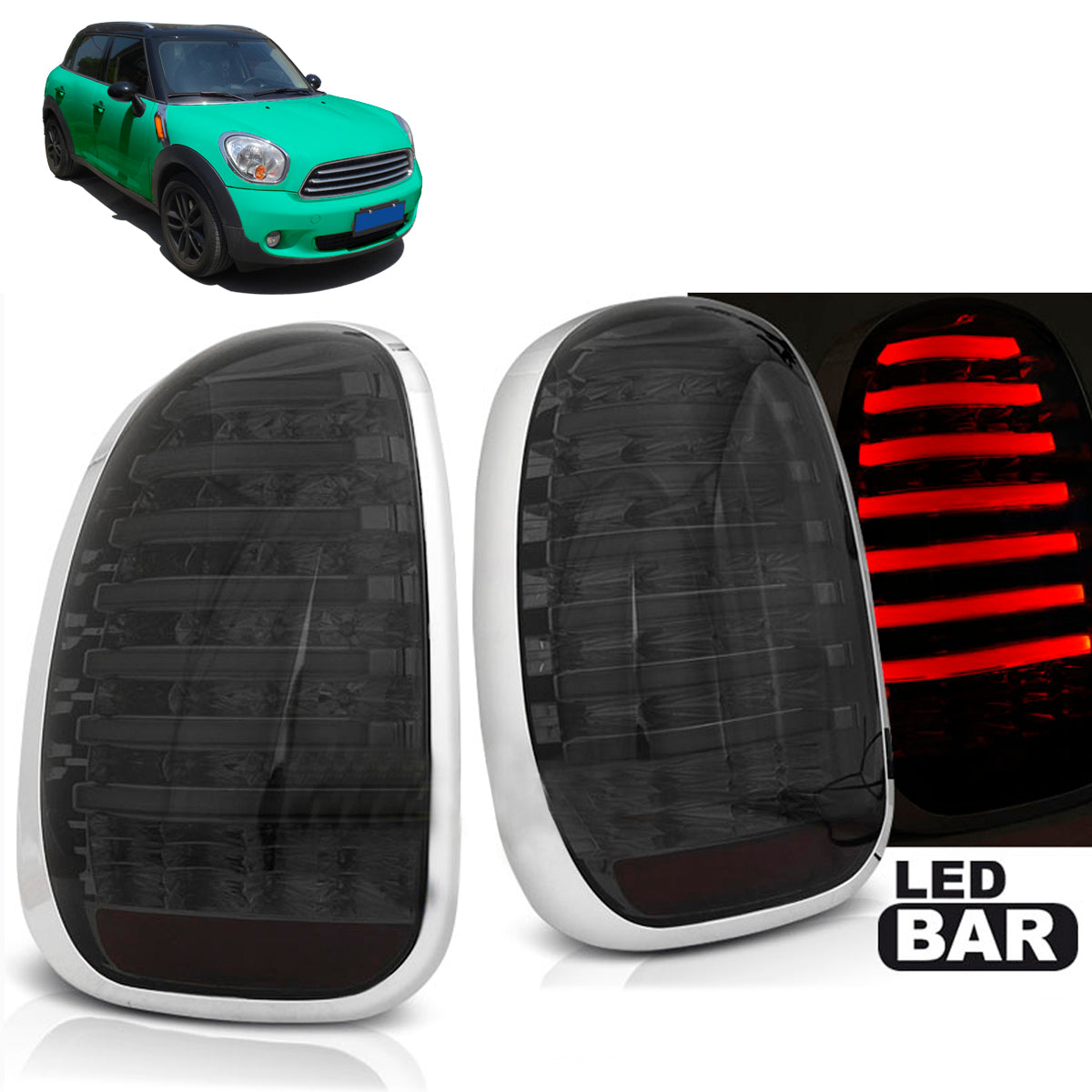 Rücklichter passend für MINI R60 Countryman 10-14 Smoke LED Bar