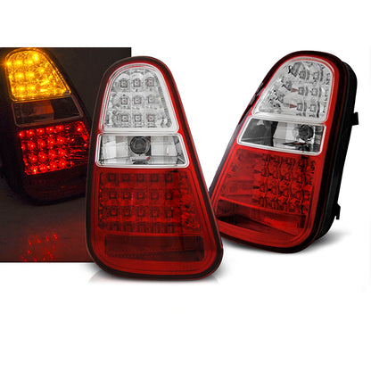Rücklichter passend für MINI Cooper R50 /R52 /R53 04-06 Rot Weiß LED