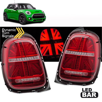 LED Rücklichter Rot Weiß SEQ passend für MINI Cooper F55 F56 F57 14-17 6-PIN