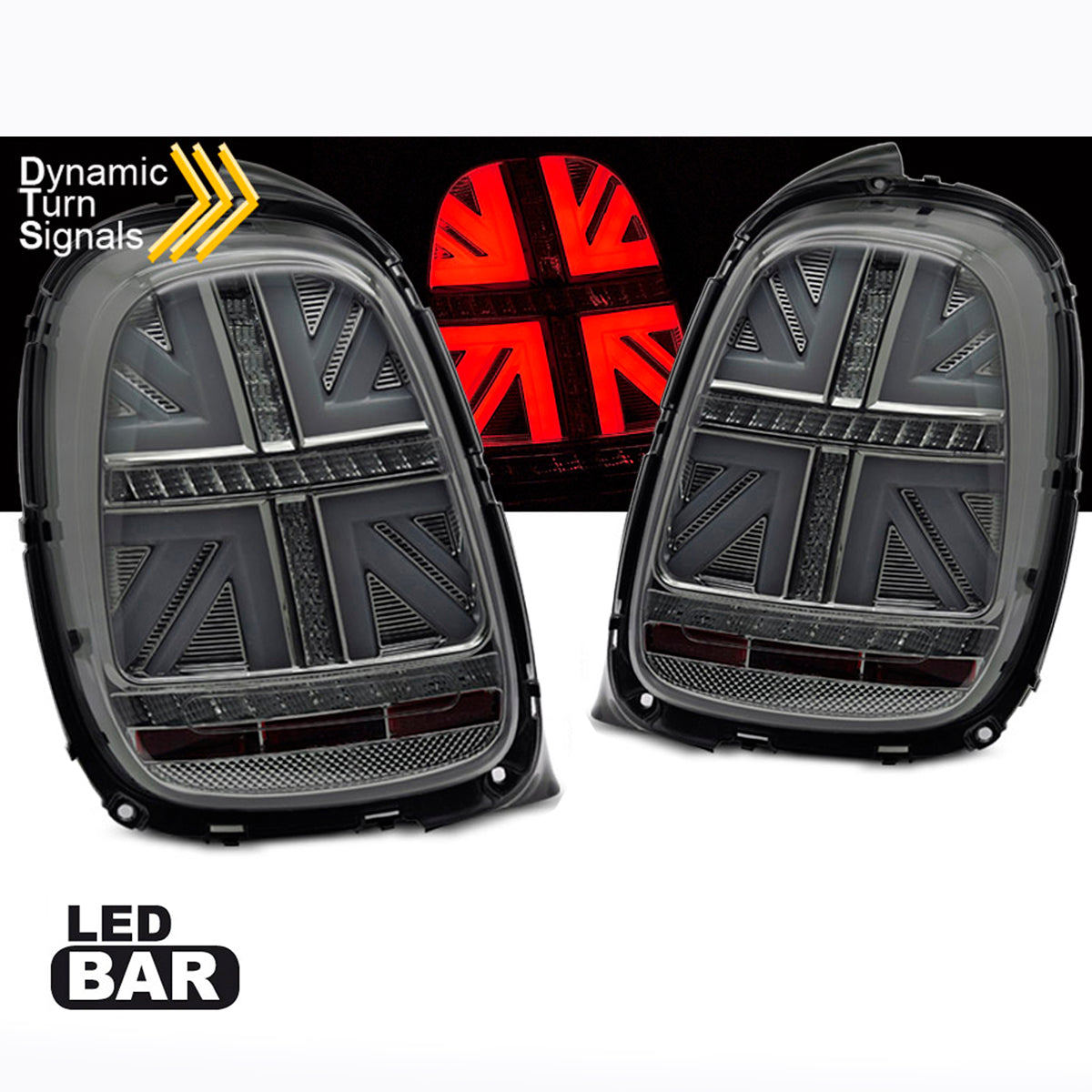 LED Rücklichter Smoke passend für MINI COOPER F55 F56 F57 14-17 6-PIN