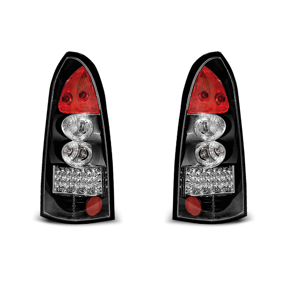 Rücklichter passend für Opel Astra G 09.97-02.04 Kombi Schwarz LED