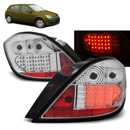 Rücklichter passend für Opel Astra H 03.04-09 5D Chrom LED