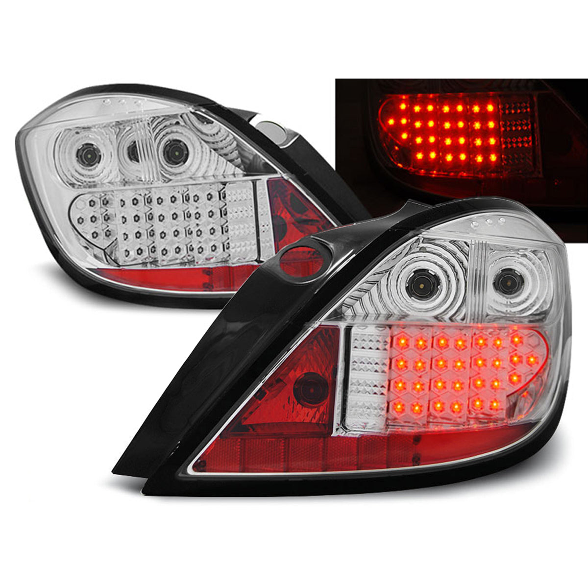 Rücklichter passend für Opel Astra H 03.04-09 5D Chrom LED
