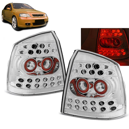 Rücklichter passend für Opel Astra G 09.97-02.04 Chrom LED