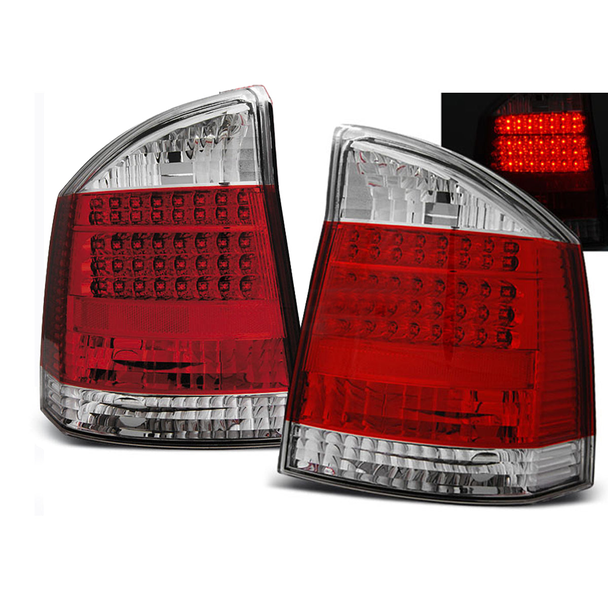 Rücklichter passend für Opel Vectra C Sedan HB 04.02-08 R-W LED