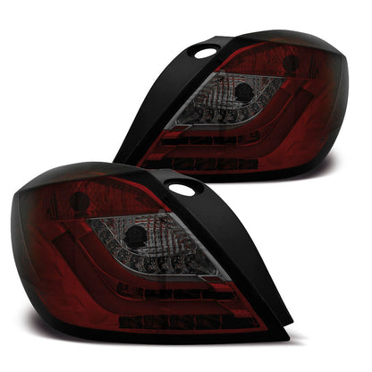 Rücklichter passend für Opel Astra H 03.04-09 3D Rot Smoke LED