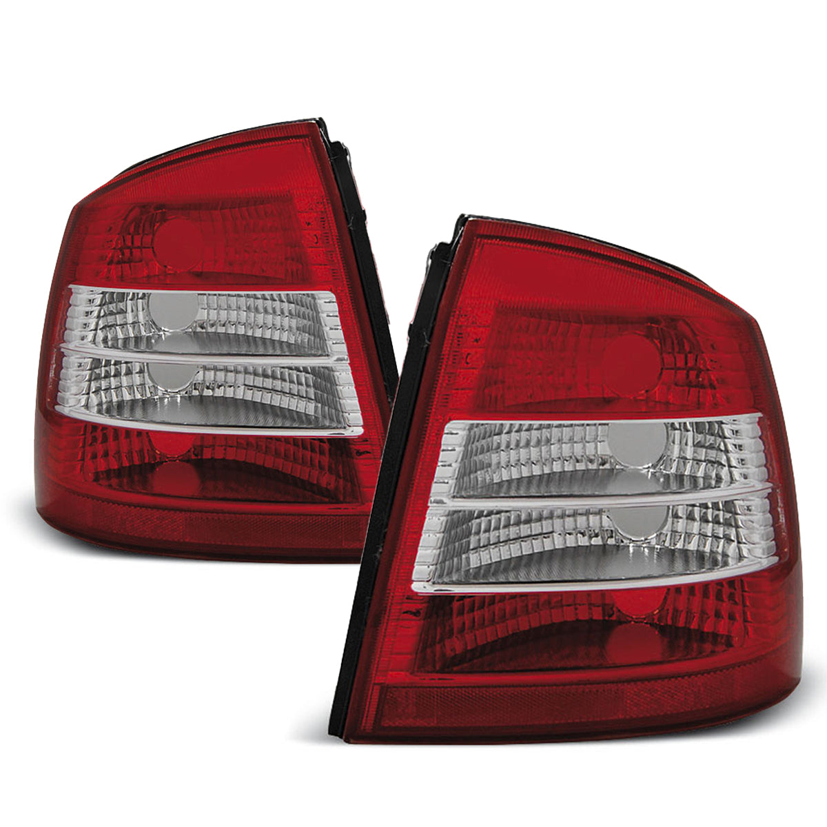 Rücklichter Opel Astra G 09.97-02.04 3D/5D Rot Weiß