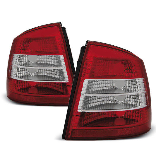 Rücklichter Opel Astra G 09.97-02.04 3D/5D Rot Weiß