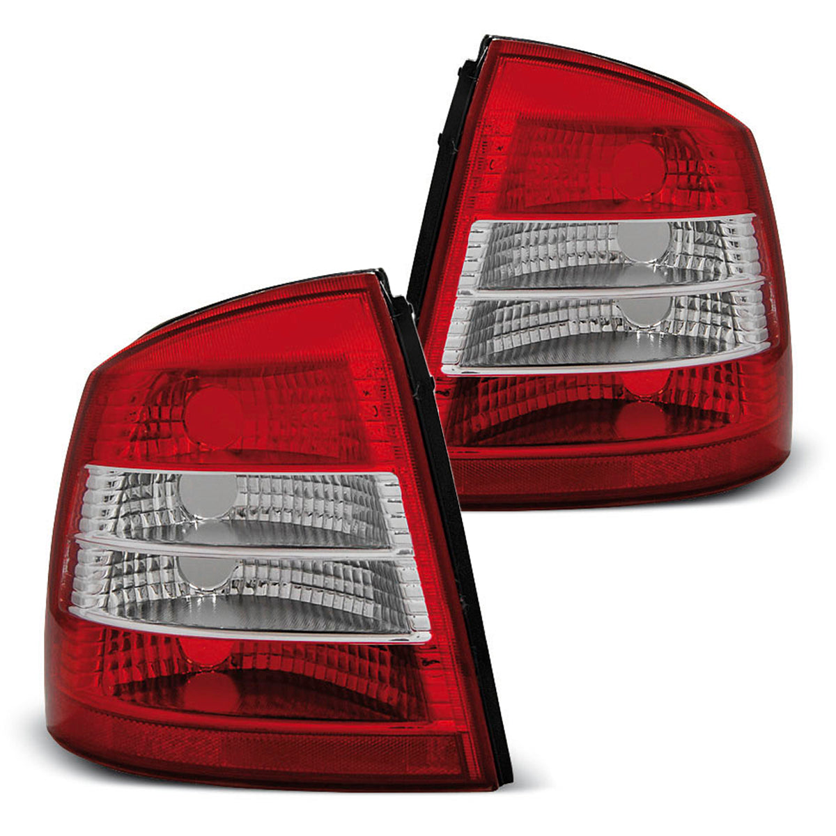 Rücklichter Opel Astra G 09.97-02.04 3D/5D Rot Weiß