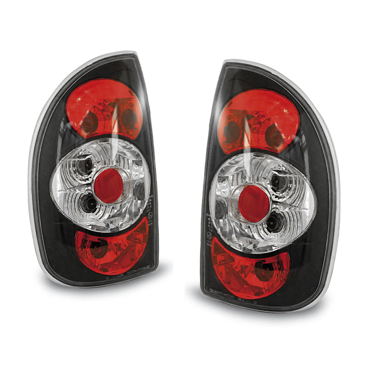 Rücklichter passend für Opel Corsa B 02.93-10.00 5D Schwarz