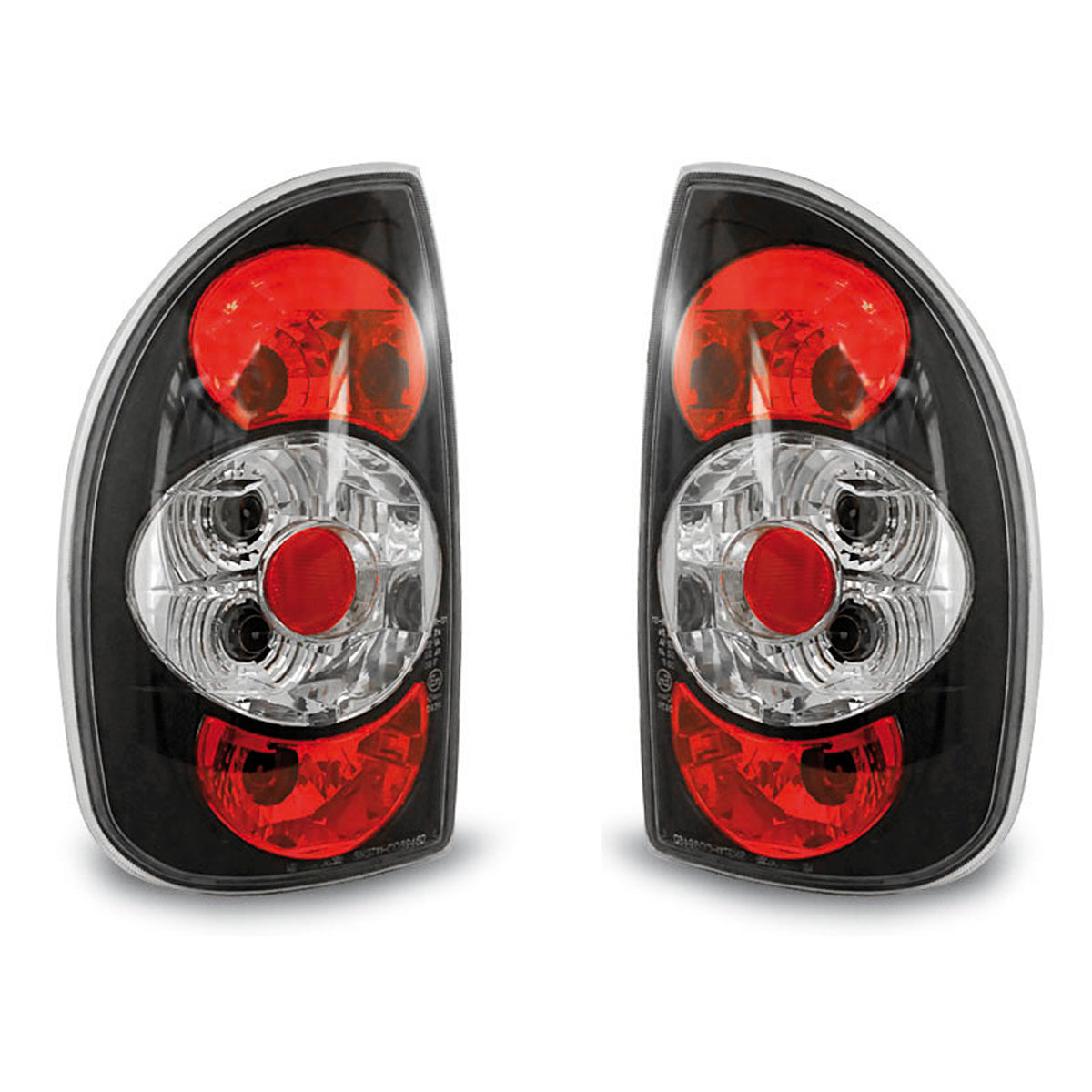 Rücklichter passend für Opel Corsa B 02.93-10.00 5D Schwarz