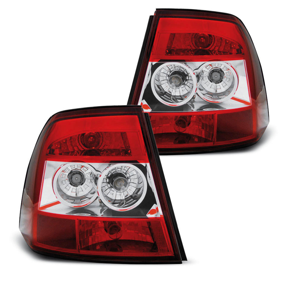 Rücklichter passend für Opel Vectra B 11.95-12.98 Rot Weiß