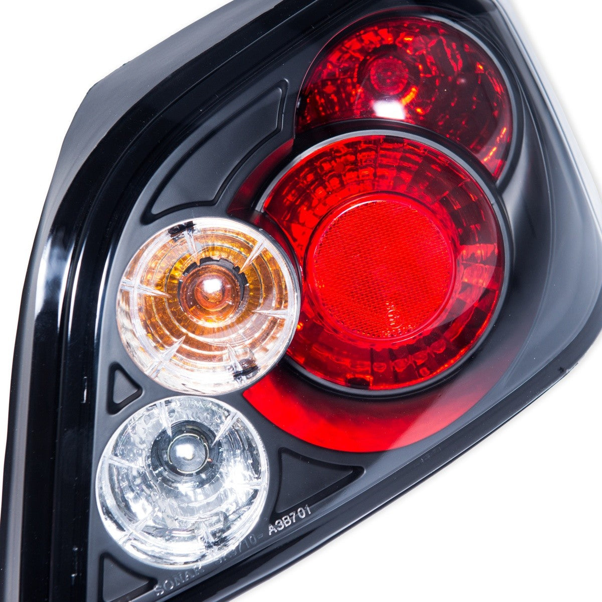 Schwarze Rücklichter Set passend für Peugeot 307 Hatchback 2001-2008