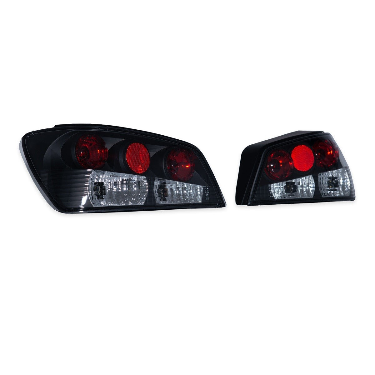 Schwarze Kristall Rücklichter passend für Peugeot 306 Hatchback 1997-2000
