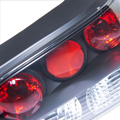 Schwarze Kristall Rücklichter passend für Peugeot 306 Hatchback 1993-1996