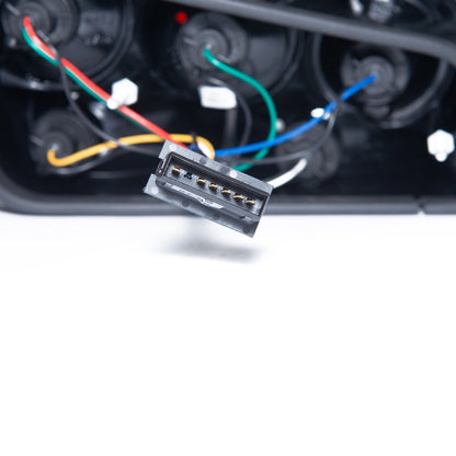 Schwarze Kristall Rücklichter passend für Peugeot 306 Hatchback 1993-1996