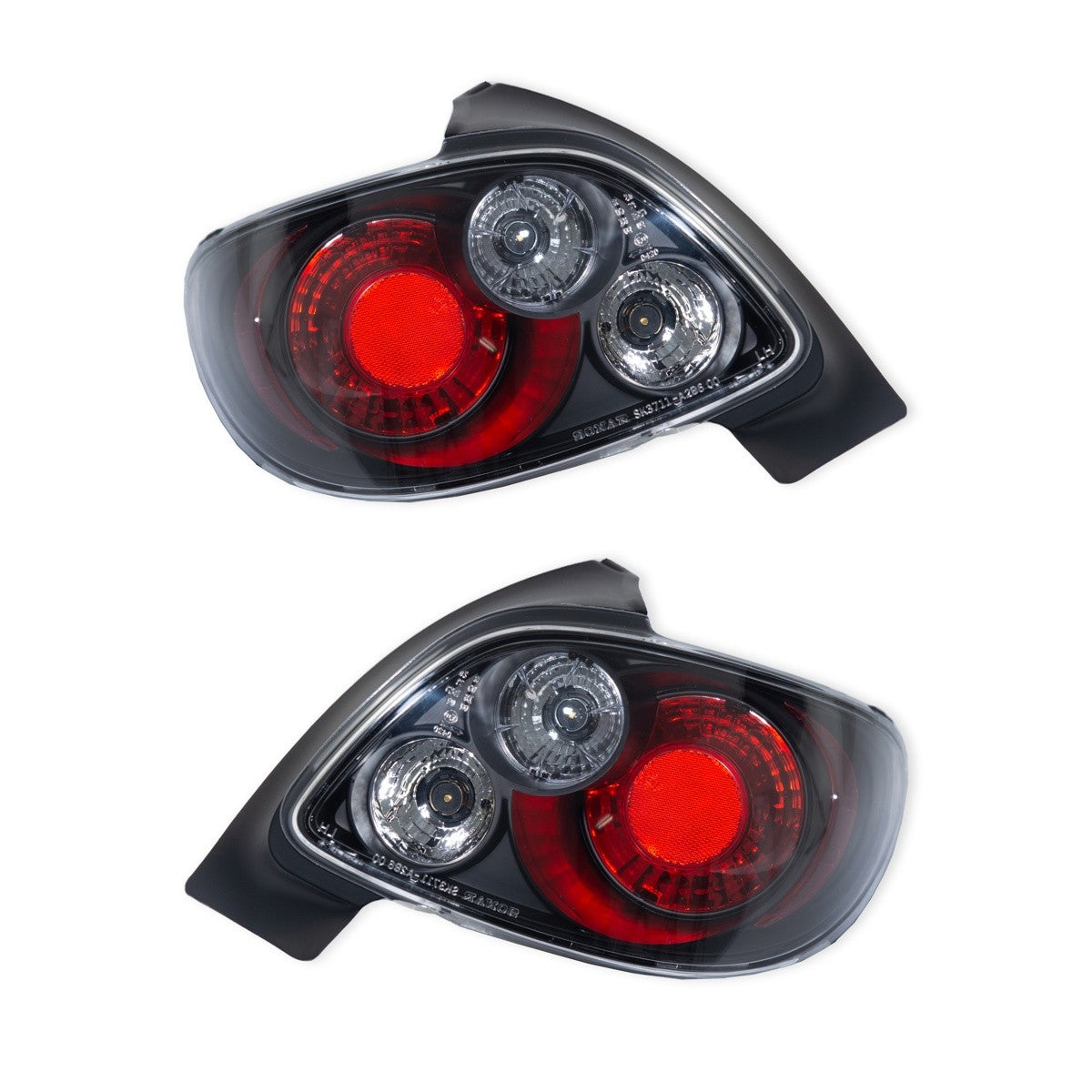 Schwarze Rücklichter passend für Peugeot 206 Hatchback 1998-2012