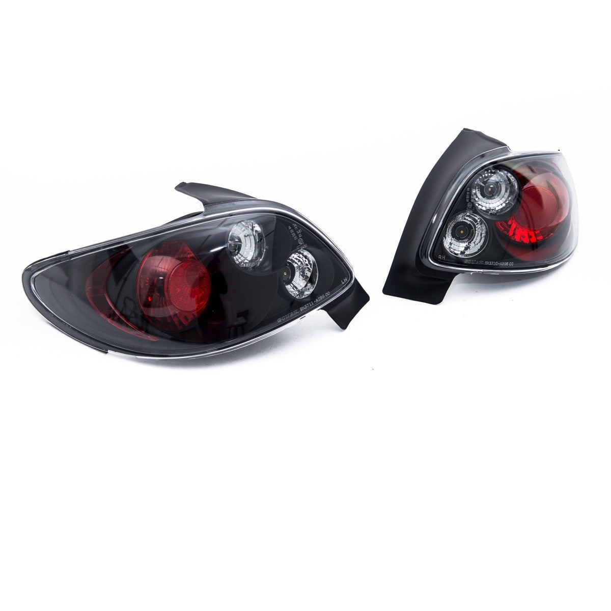 Schwarze Rücklichter passend für Peugeot 206 Hatchback 1998-2012