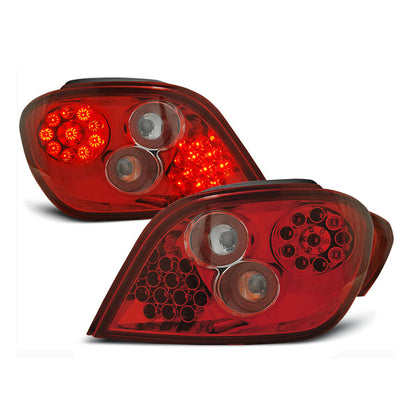 Rücklichter passend für Peugeot 307 04.01-07 Rot Weiß LED