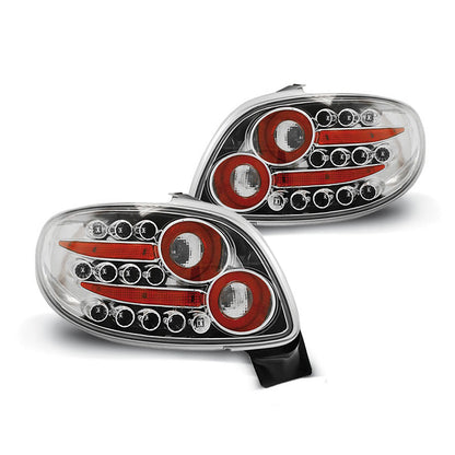 Rücklichter passend für Peugeot 206 10.98- Chrom LED