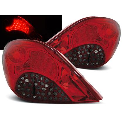 Rücklichter passend für Peugeot 207 3D/5D 05.06-06.09 Rot Rauch LED