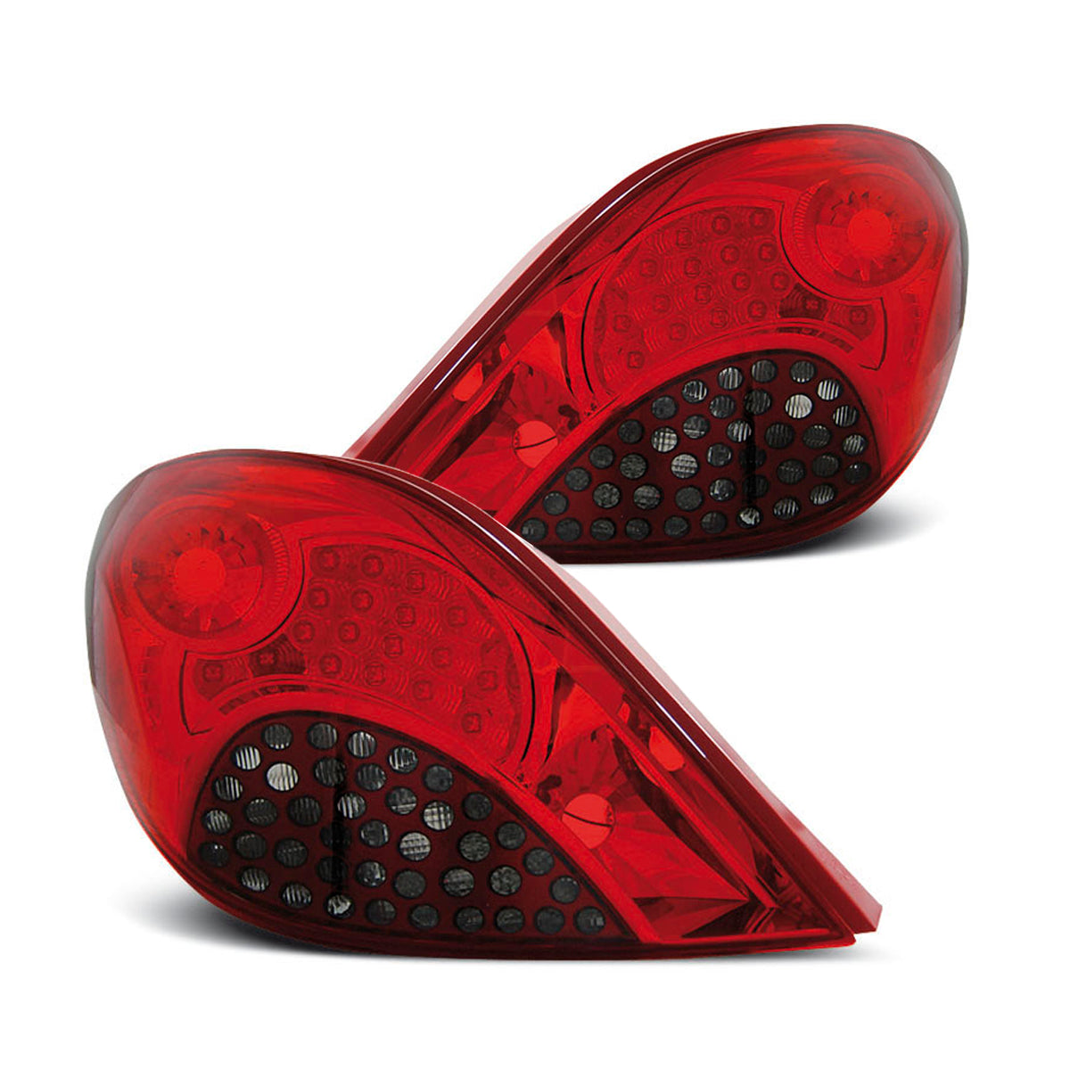 Rücklichter passend für Peugeot 207 3D/5D 05.06-06.09 Rot Rauch LED