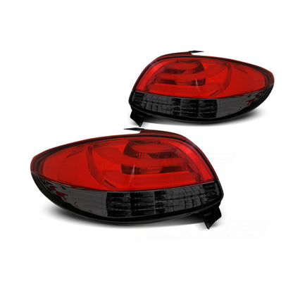 Rücklichter passend für Peugeot 206 10.98- Rot Rauch LED Leiste