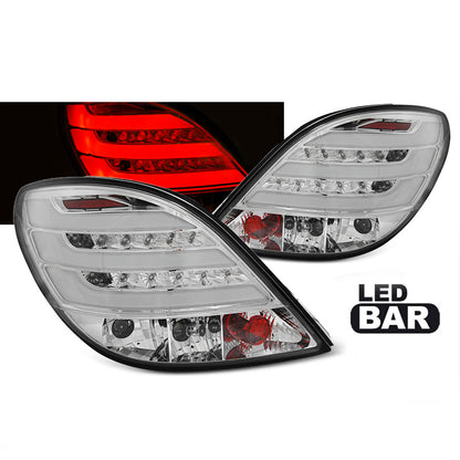 Rücklichter passend für Peugeot 207 3D/5D 05.06-06.09 Chrom LED Leiste
