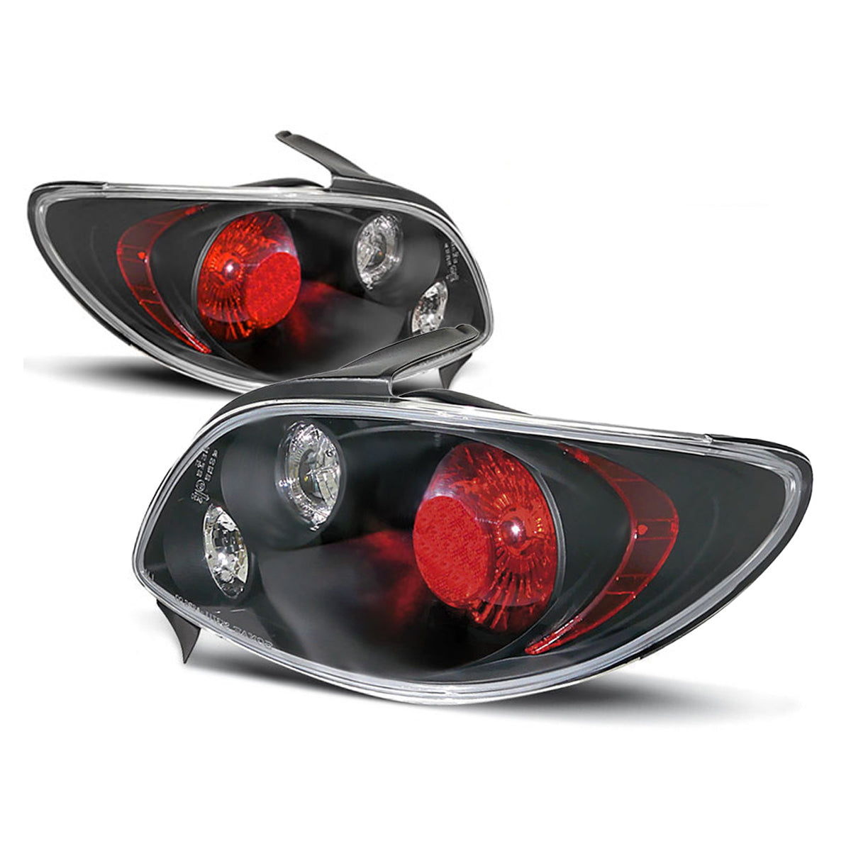Rücklichter passend für Peugeot 206 10.98- Schwarz