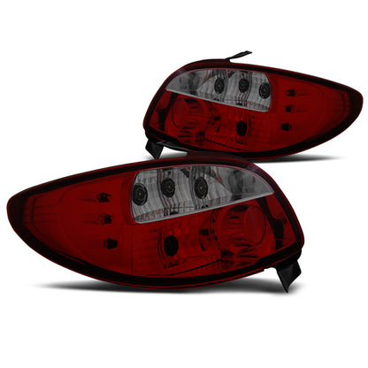 Rücklichter passend für Peugeot 206 10.98- Rot Rauch
