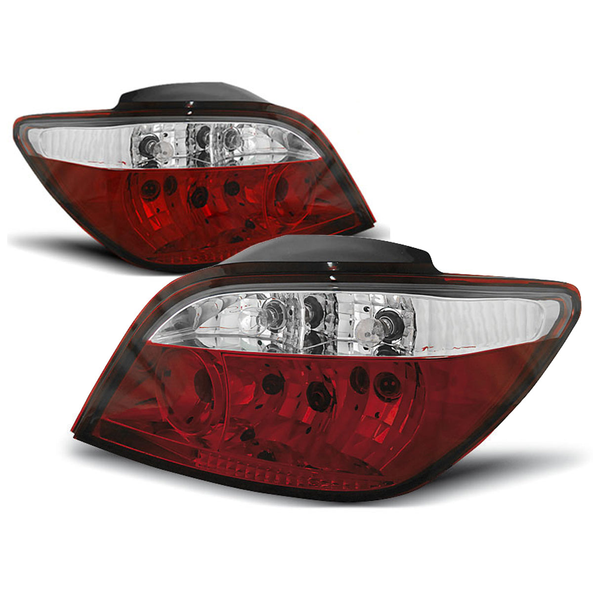 Rücklichter passend für Peugeot 307 04.01-07 Rot Weiß