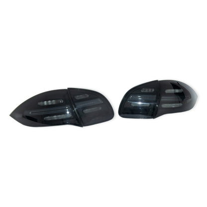 Dynamische LED Rücklichter Schwarz Rauch passend für Porsche Cayenne 92A 2011-2014