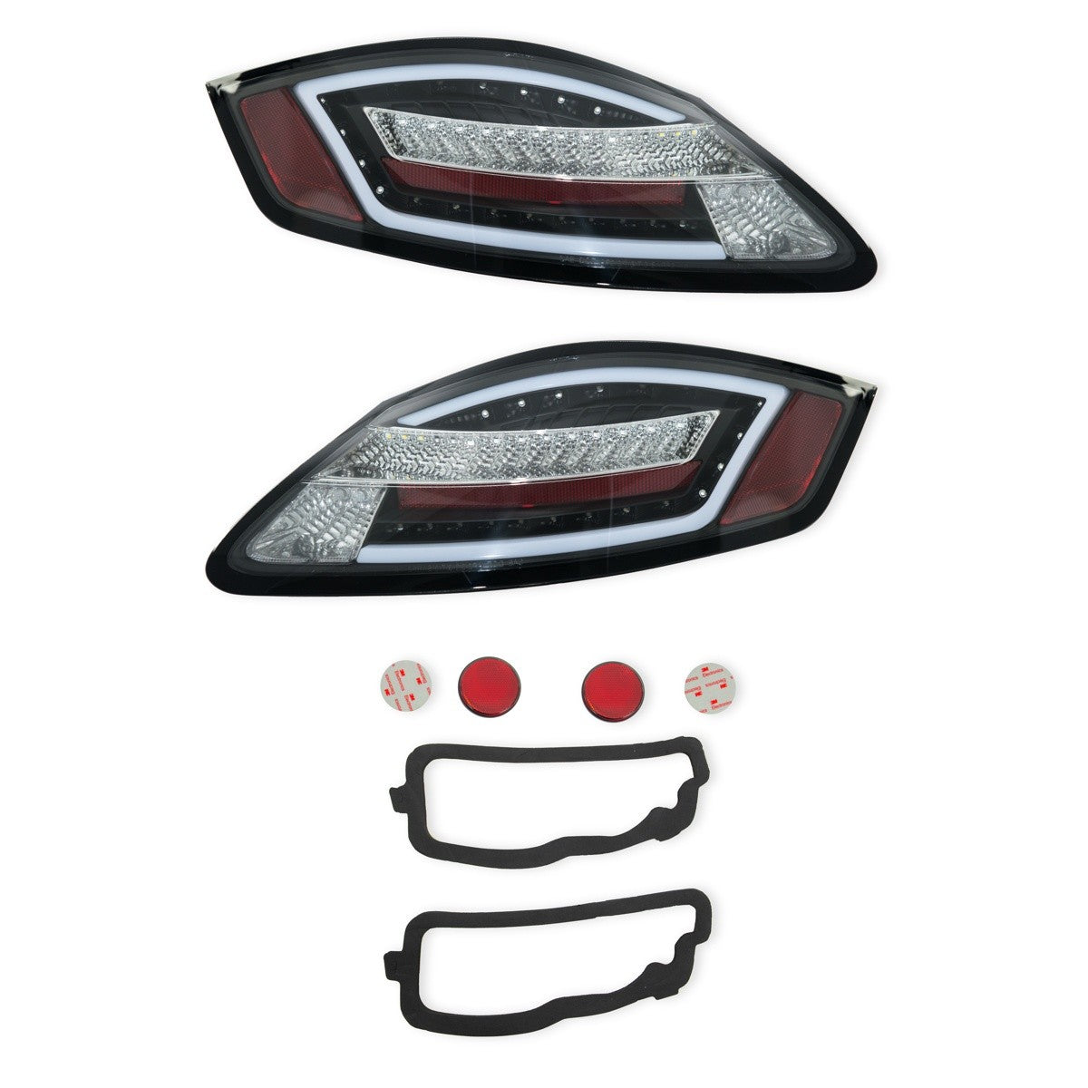 Dynamische LED Schwarze Rücklichter passend für Porsche Boxster (987) 2004-2008