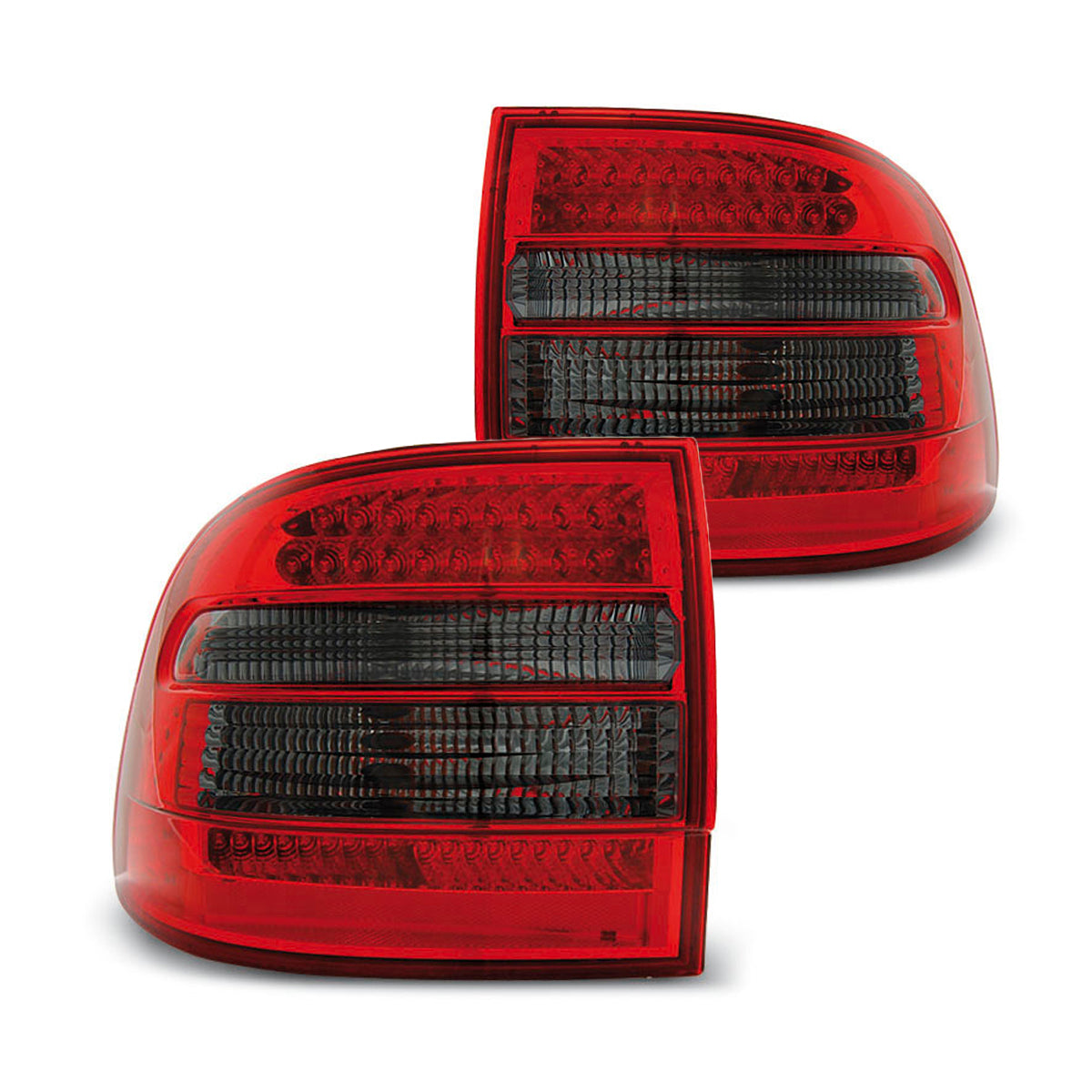 LED Rücklichter Rot Rauch passend für Porsche Cayenne 02-06