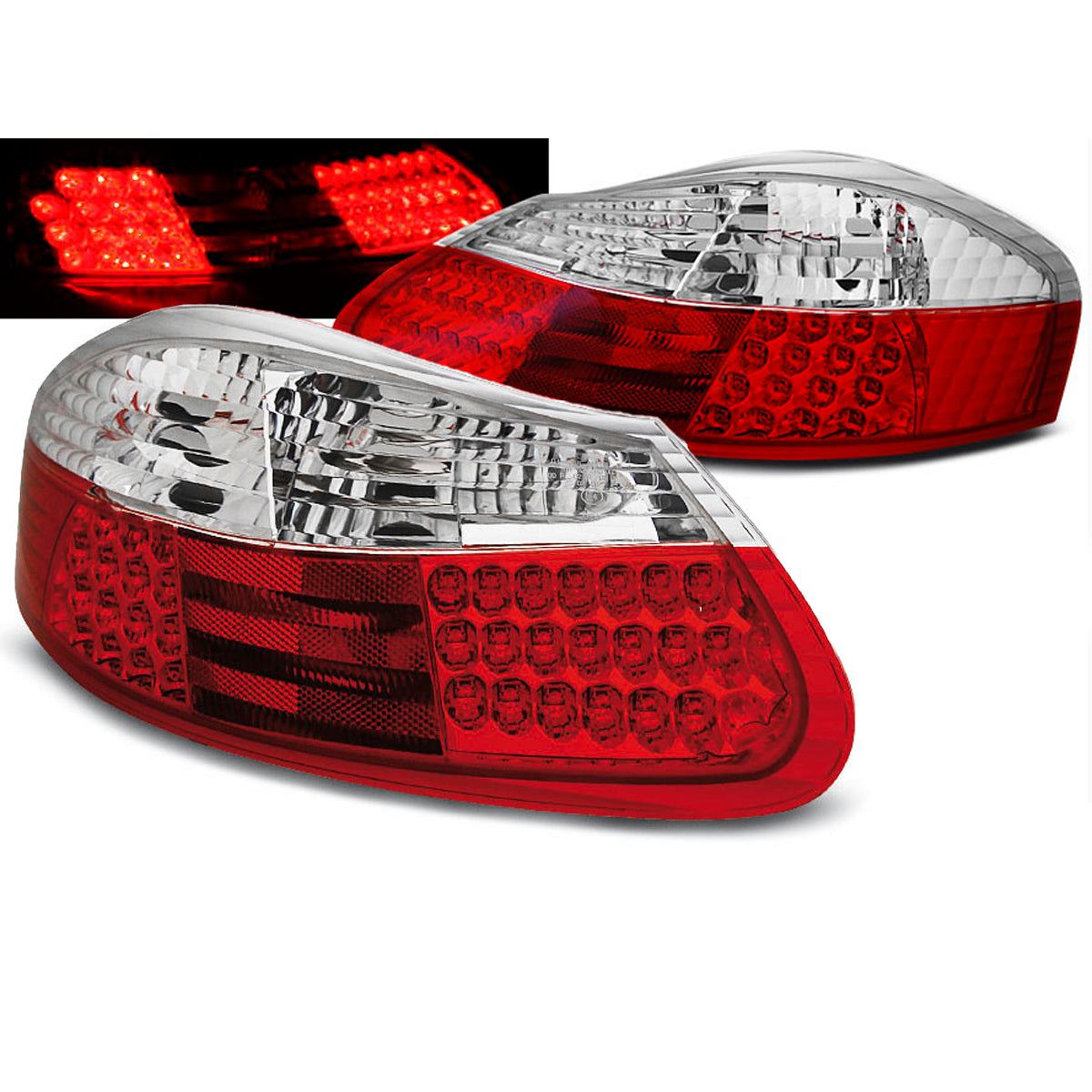 LED Rücklichter Rot Weiß passend für Porsche Boxster 96-04