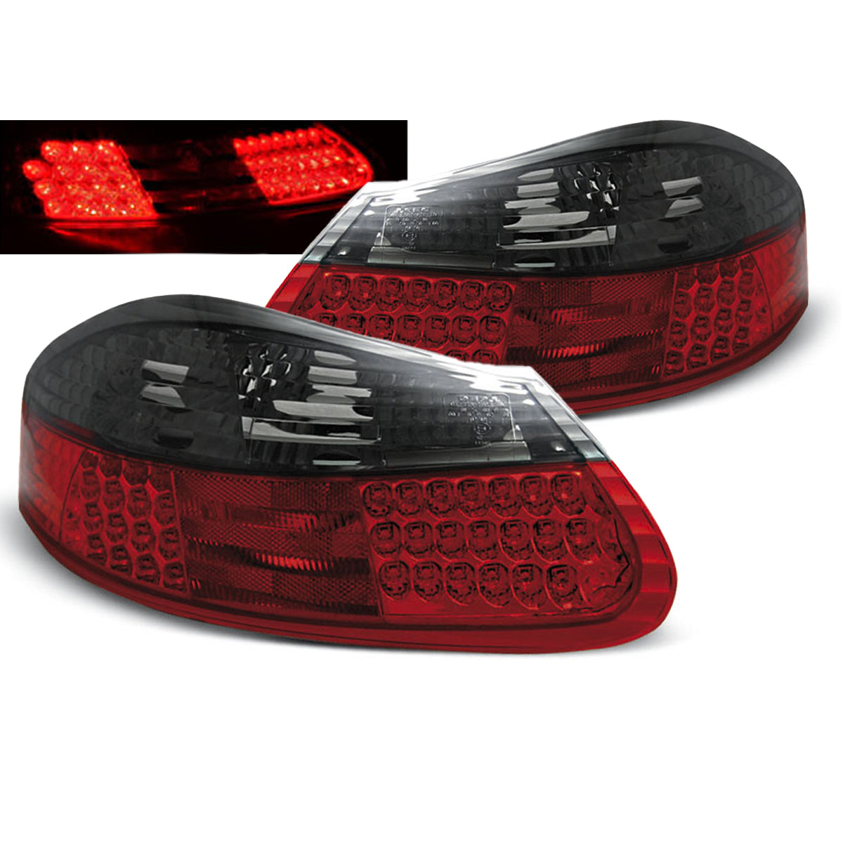 LED Rücklichter Rot Rauch passend für Porsche Boxster 96-04