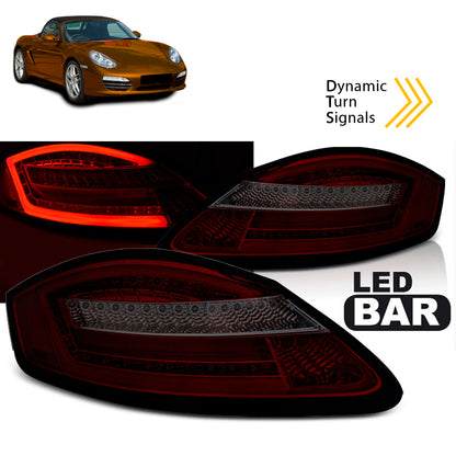 LED Rücklichter Rot Rauch SEQ passend für Porsche Boxster 987 / Cayman 05-08