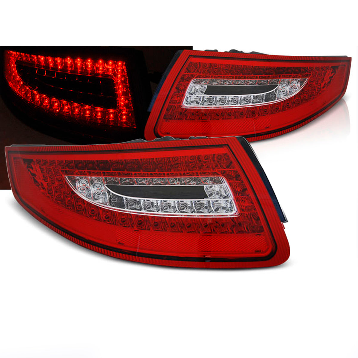 LED Rücklichter Rot Weiß passend für Porsche 911 997 04-09